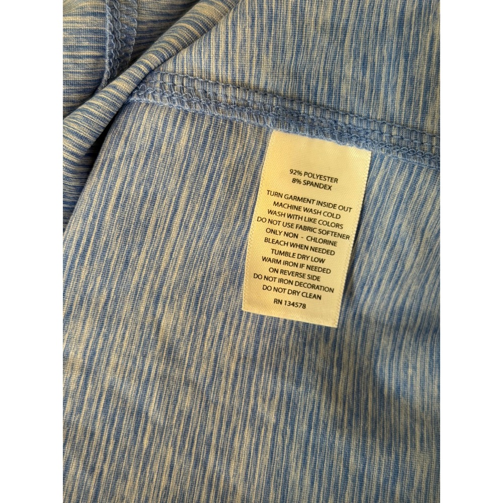 Vineyard Vines Performance Sleeveless Polo Top Blue Striped XL - Picture 6 of 8